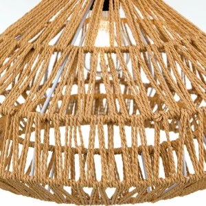 Online ORION Suspension Basket abat-jour en corde de chanvre