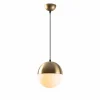 Online Opviq Suspension Bastos 2101, or antique, verre opalin, Ø 20 cm