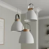 Cheap Lamkur Suspension Bergen à 3 lampes, ronde, blanche
