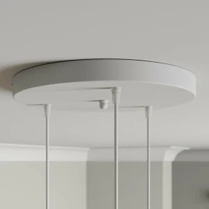 Cheap Lamkur Suspension Bergen à 3 lampes, ronde, blanche