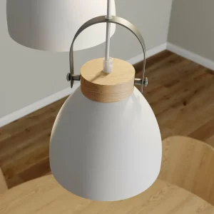 Cheap Lamkur Suspension Bergen à 3 lampes, ronde, blanche