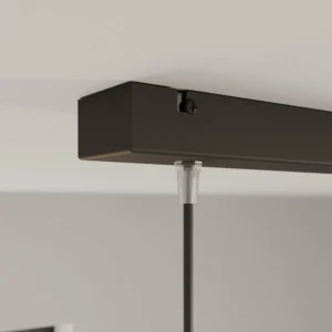 Store Lamkur Suspension Bergen à deux lampes, graphite