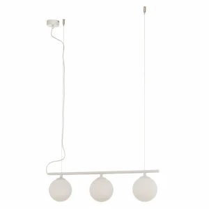 Flash Sale ALDEX Suspension Beryl, trois lampes, blanche