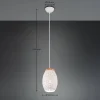Outlet Reality Leuchten Suspension Bidar, Ø 15 cm, blanc mat, métal