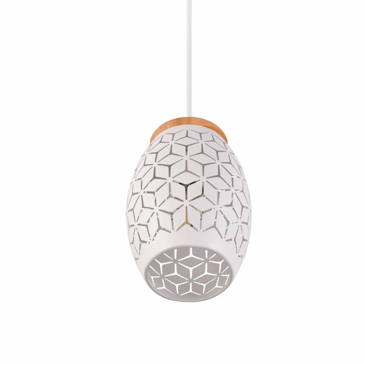 suspension_bidar___cm_blanc_mat_mtal_2.webp Outlet Reality Leuchten Suspension Bidar, Ø 15 cm, blanc mat, métal