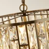 Flash Sale Searchlight Suspension Bijou, 5 lampes, laiton, verre cristal