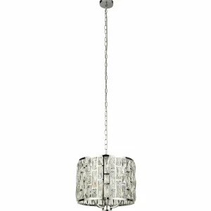 Best Searchlight Suspension Bijou, abat-jour à cristaux, Ø 38 cm