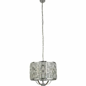 Clearance Searchlight Suspension Bijou abat-jour verre cristal, Ø 44 cm