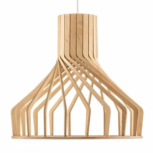 Flash Sale Nowodvorski Lighting Suspension Bio S avec abat-jour en bois, GU10