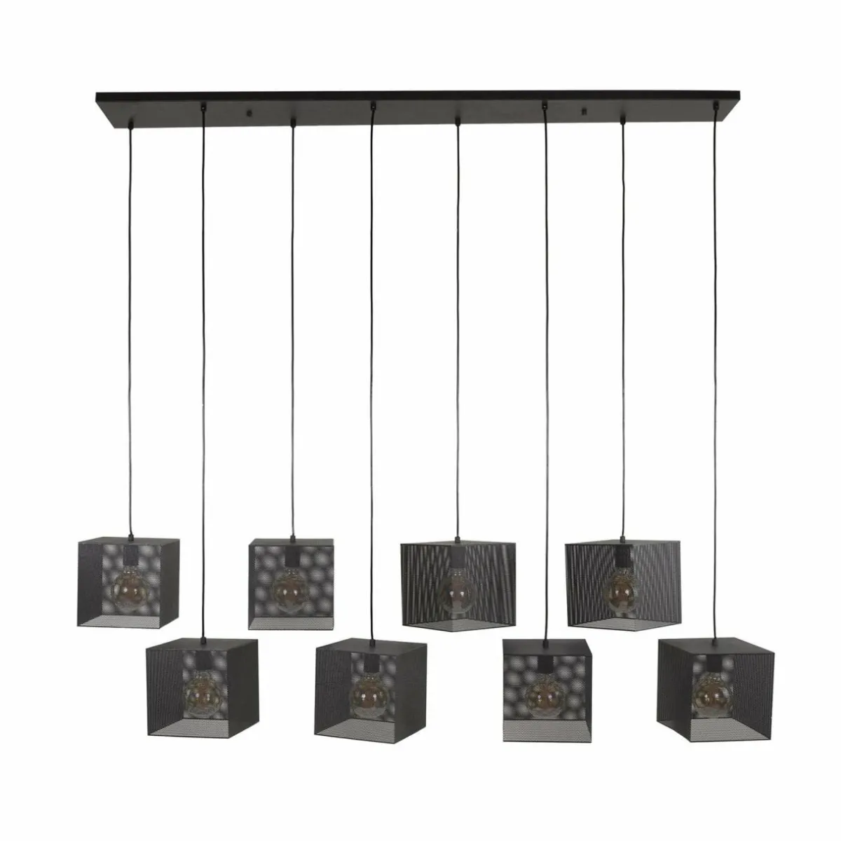 suspension_block_noir__x__cm_mtal___lampes_1.webp Shop Zijlstra Suspension Block, noir, 160 x 30 cm, métal, à 8 lampes