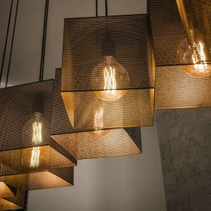 Shop Zijlstra Suspension Block, noir, 160 x 30 cm, métal, à 8 lampes