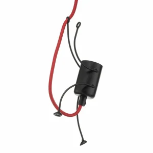Online EMIBIG LIGHTING Suspension Bobi 1 en noir, câble rouge, à 1 lampe