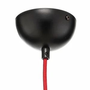 Online EMIBIG LIGHTING Suspension Bobi 1 en noir, câble rouge, à 1 lampe
