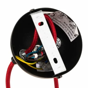 Best Sale EMIBIG LIGHTING Suspension Bobi 2 en noir, câble rouge, à 2 lampes
