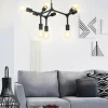 Outlet EGLO Suspension Bocadella 1 en noir, à 9 lampes