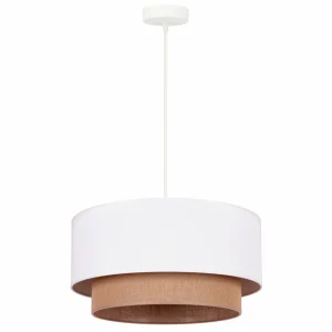 Clearance Duolla Suspension Boho Ø 45 cm 1 lampe blanche/jute