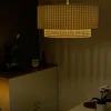 Sale Duolla Suspension Boho Ø 60 cm 1 lampe écru-blanc/rotin