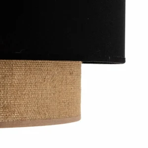 Sale Duolla Suspension Boho Ø 45 cm 1 lampe noire/jute