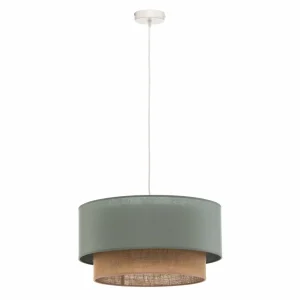 Best Sale Duolla Suspension Boho Ø 45 cm 1 lampe vert sauge/jute