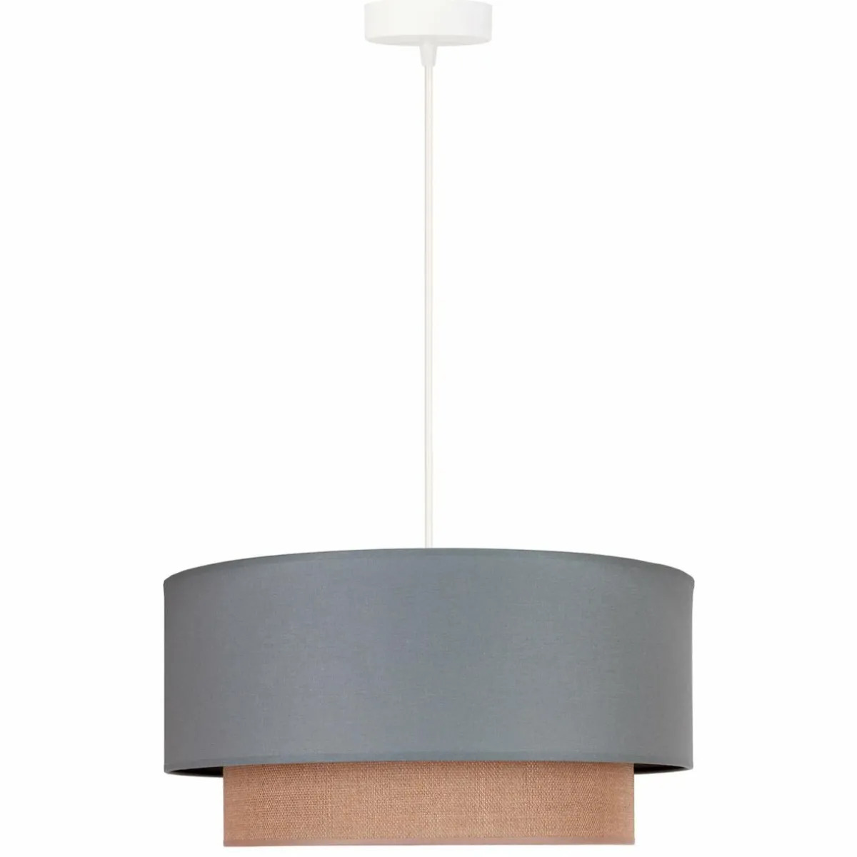 suspension_boho__cm__lampe_vert_saugejute_2.webp Best Sale Duolla Suspension Boho Ø 45 cm 1 lampe vert sauge/jute