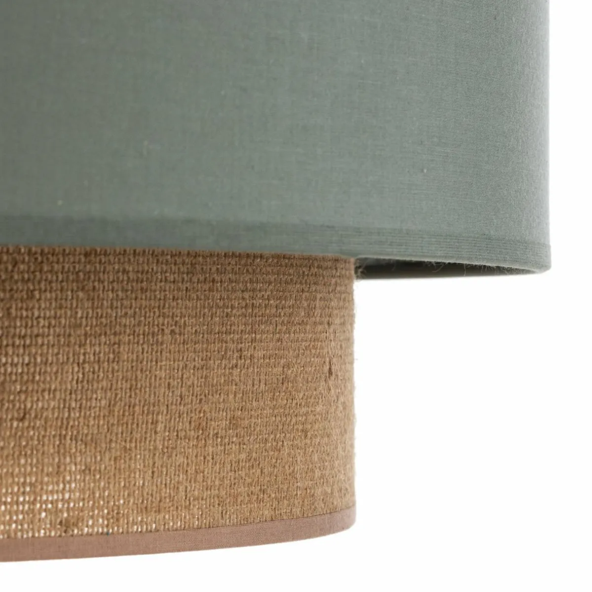 suspension_boho__cm__lampe_vert_saugejute_3.webp Best Sale Duolla Suspension Boho Ø 45 cm 1 lampe vert sauge/jute
