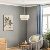 Cheap Duolla Suspension Boho, double abat-jour, beige