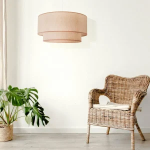 Cheap Duolla Suspension Boho, double abat-jour, beige