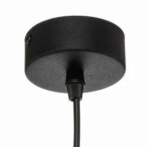 Outlet TK Lighting Suspension Boho, noire/rotin Ø 38 cm