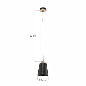 Best Sale EMIBIG LIGHTING Suspension Bolero 1, à 1 lampe, noire
