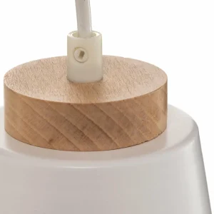 Store EMIBIG LIGHTING Suspension Bolero 3, à 3 lampes, blanche