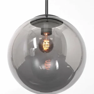 Outlet Steinhauer Suspension Bollique, noir, Ø 20 cm, verre, 1 lampe, sphère