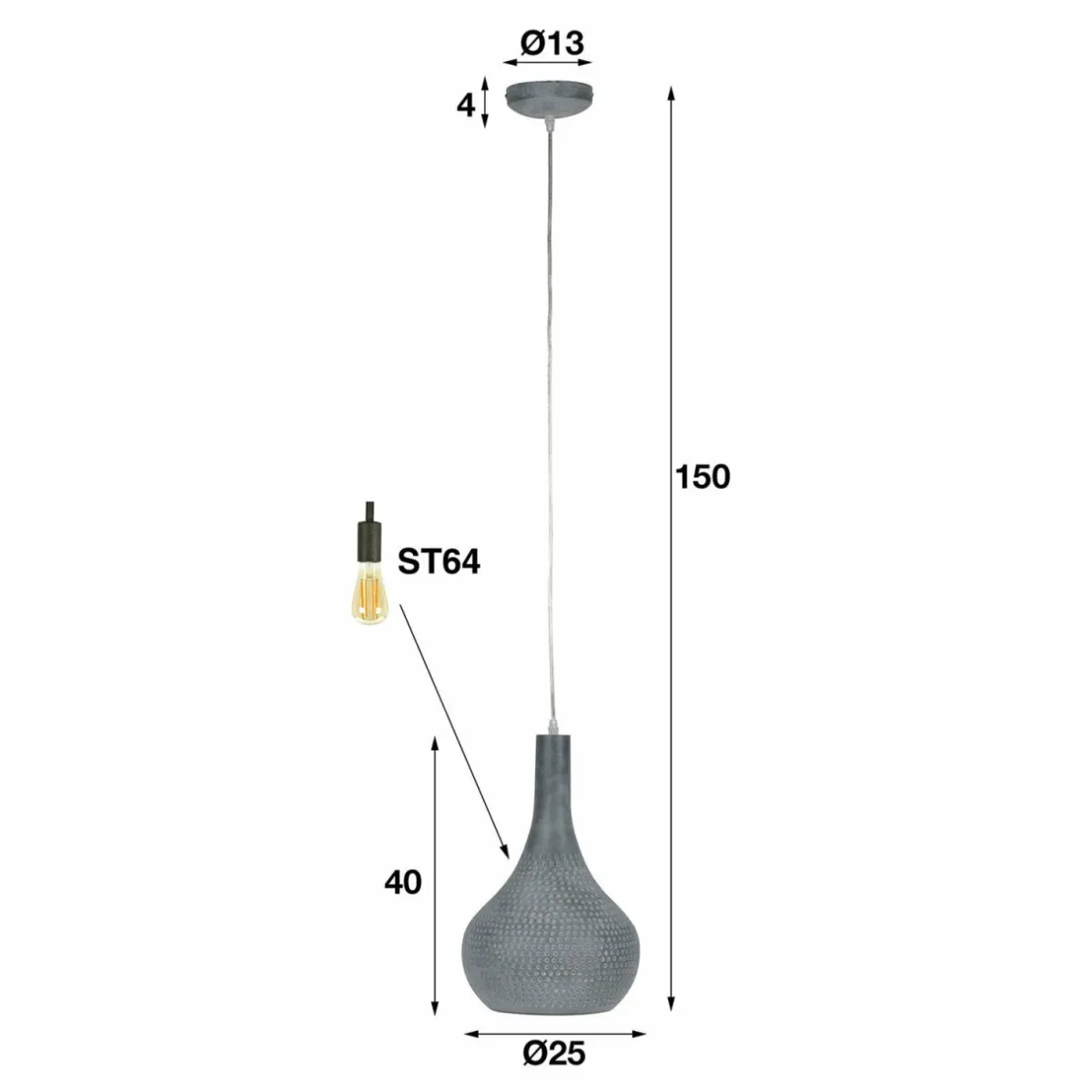 suspension_bombur__une_lampe_noire_et_brune_1.webp Best Zijlstra Suspension Bombur à une lampe, noire et brune