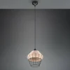 Clearance Reality Leuchten Suspension Borka, à 1 lampe, Ø 30 cm, Natur