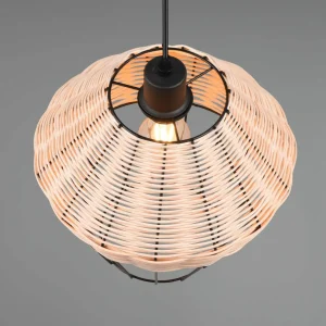 Clearance Reality Leuchten Suspension Borka, à 1 lampe, Ø 30 cm, Natur