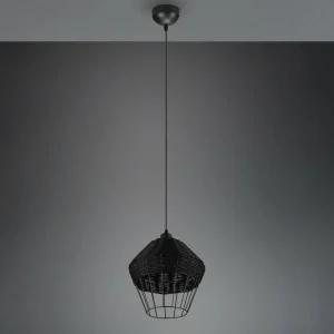 Cheap Reality Leuchten Suspension Borka, à 1 lampe, Ø 30 cm, noir