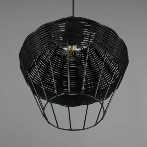 Cheap Reality Leuchten Suspension Borka, à 1 lampe, Ø 30 cm, noir