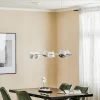 Fashion ALDEX Suspension Bot blanche à six lampes