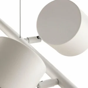 Fashion ALDEX Suspension Bot blanche à six lampes
