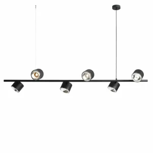 Store ALDEX Suspension Bot noire, à six lampes