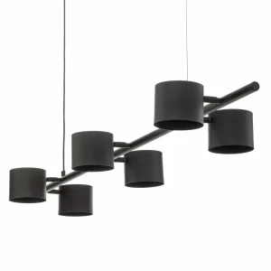 Store ALDEX Suspension Bot noire, à six lampes