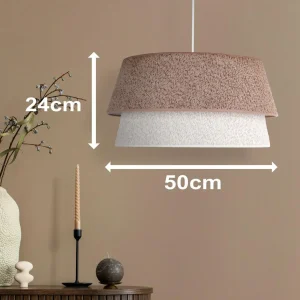 Store Euluna Suspension Boucle, Ø 50 cm, cappuccino/écru