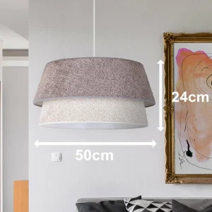 Store Euluna Suspension Boucle, Ø 50 cm, grise/écru