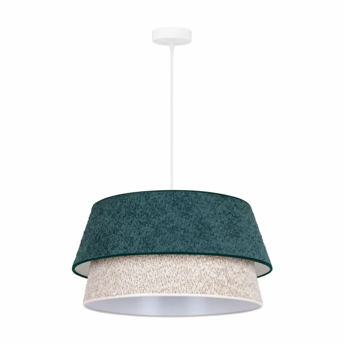 suspension_boucle__cm_vertecru_1.webp Online Euluna Suspension Boucle, Ø 50 cm, verte/écru