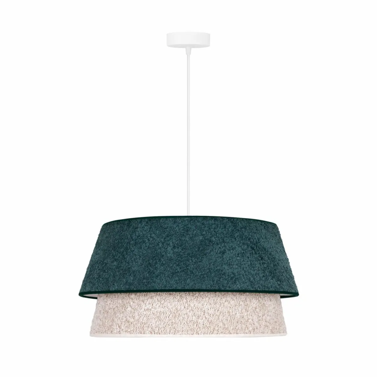 suspension_boucle__cm_vertecru_3.webp Online Euluna Suspension Boucle, Ø 50 cm, verte/écru