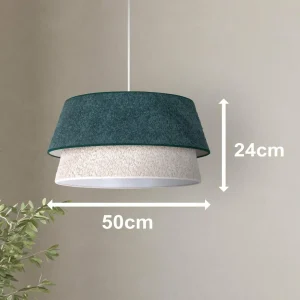 Online Euluna Suspension Boucle, Ø 50 cm, verte/écru