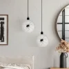 New Euluna Suspension Boule Décor pissenlit latéral Ø 25cm
