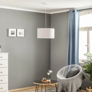 Cheap Duolla Suspension Bristol, motif tissé, gris