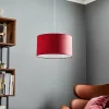 Flash Sale Duolla Suspension Bristol, motif toile, rouge