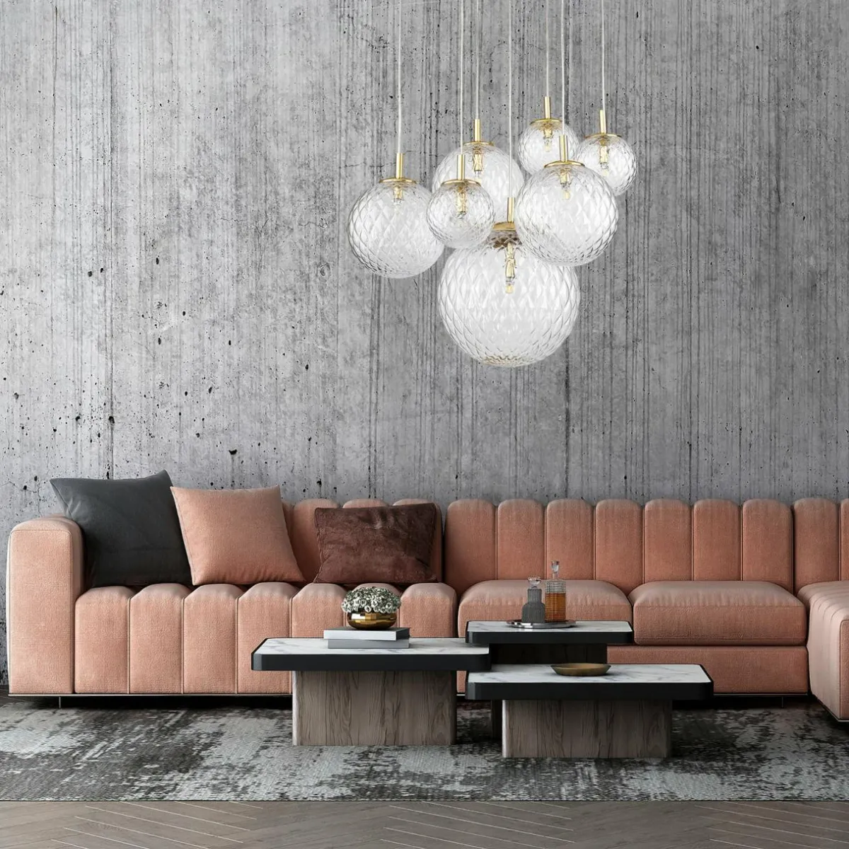 suspension_cadix_en_verre___lampes_0.webp Store TK Lighting Suspension Cadix en verre, à 7 lampes