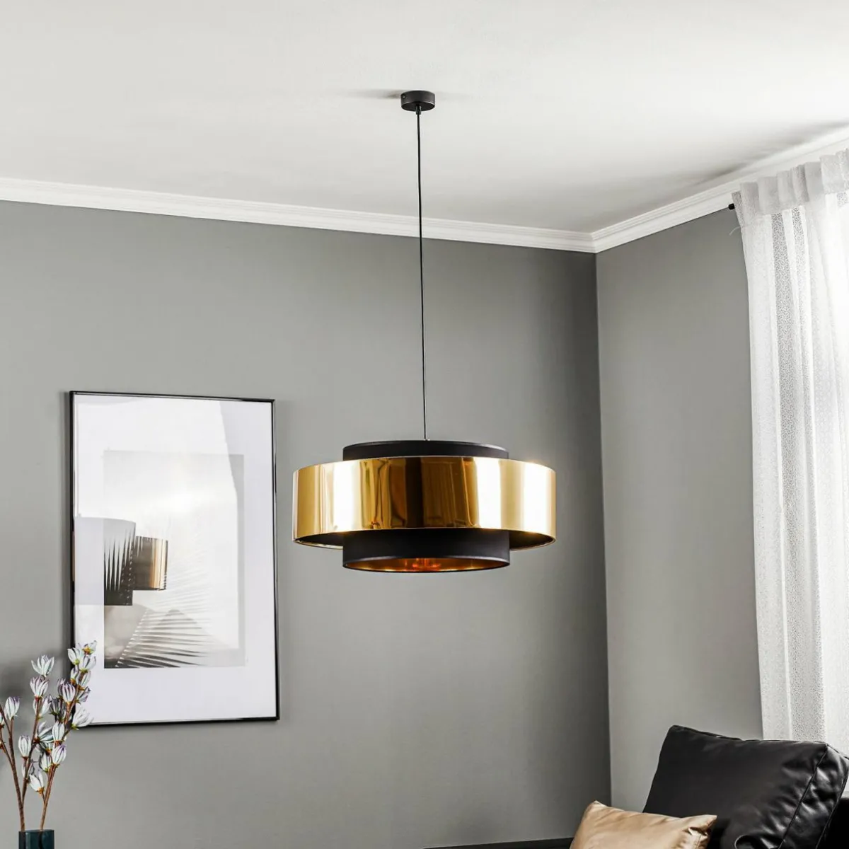 suspension_calisto___lampe__cm_0.webp Best TK Lighting Suspension Calisto à 1 lampe, Ø 60 cm